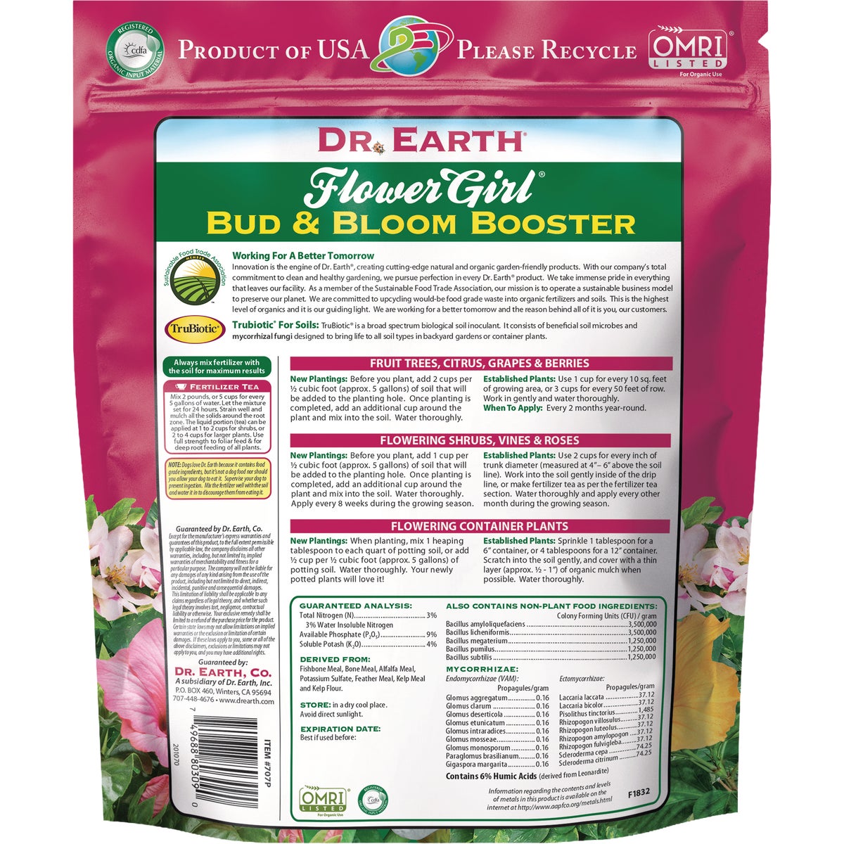 Dr. Earth Flower Girl 1 Lb. Organic Bud/Bloom Booster Image 2