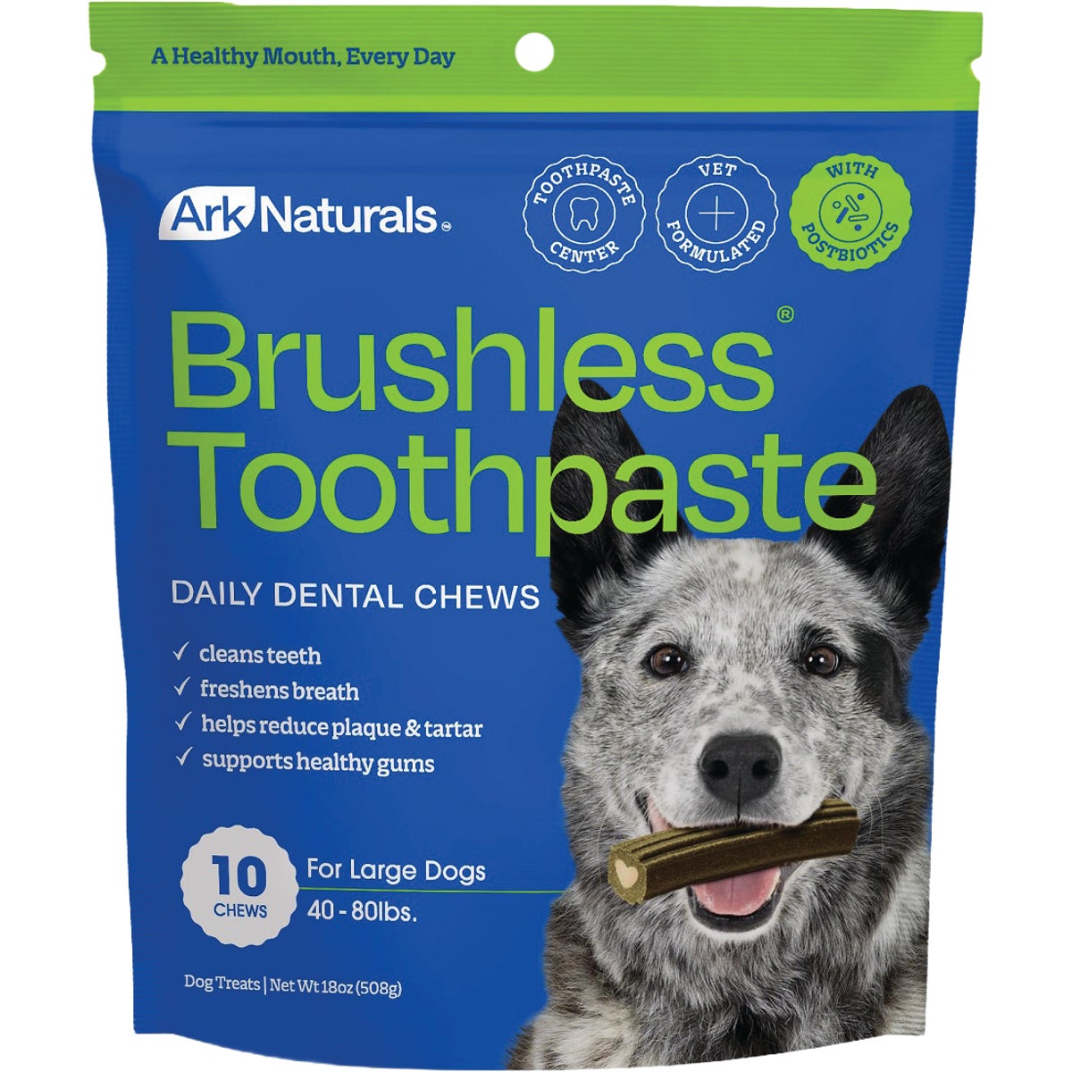 Ark Naturals 18 Oz. 4-in-1 Large Dog Dental Chews
