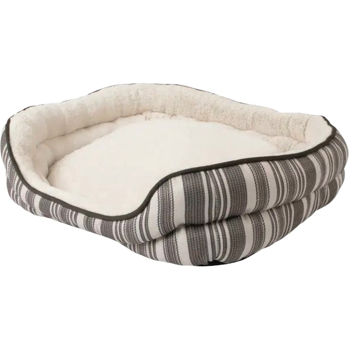 Petmate 21 In. x 25 In. Double Bolster Cuddler Dog Bed