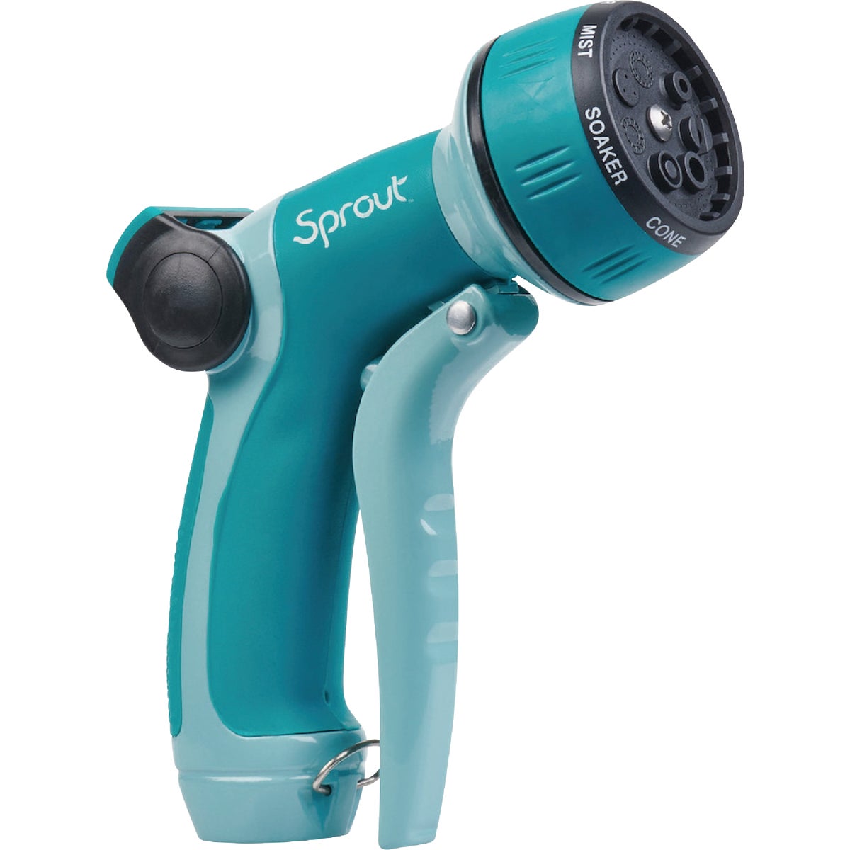 Sprout 7-Pattern Gooseberry Green Front-Trigger Metal Nozzle Image 1