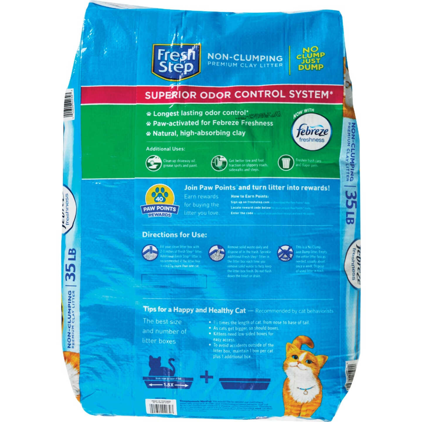 Fresh Step 35 Lb. Non-Clumping Cat Litter with Febreze Image 2