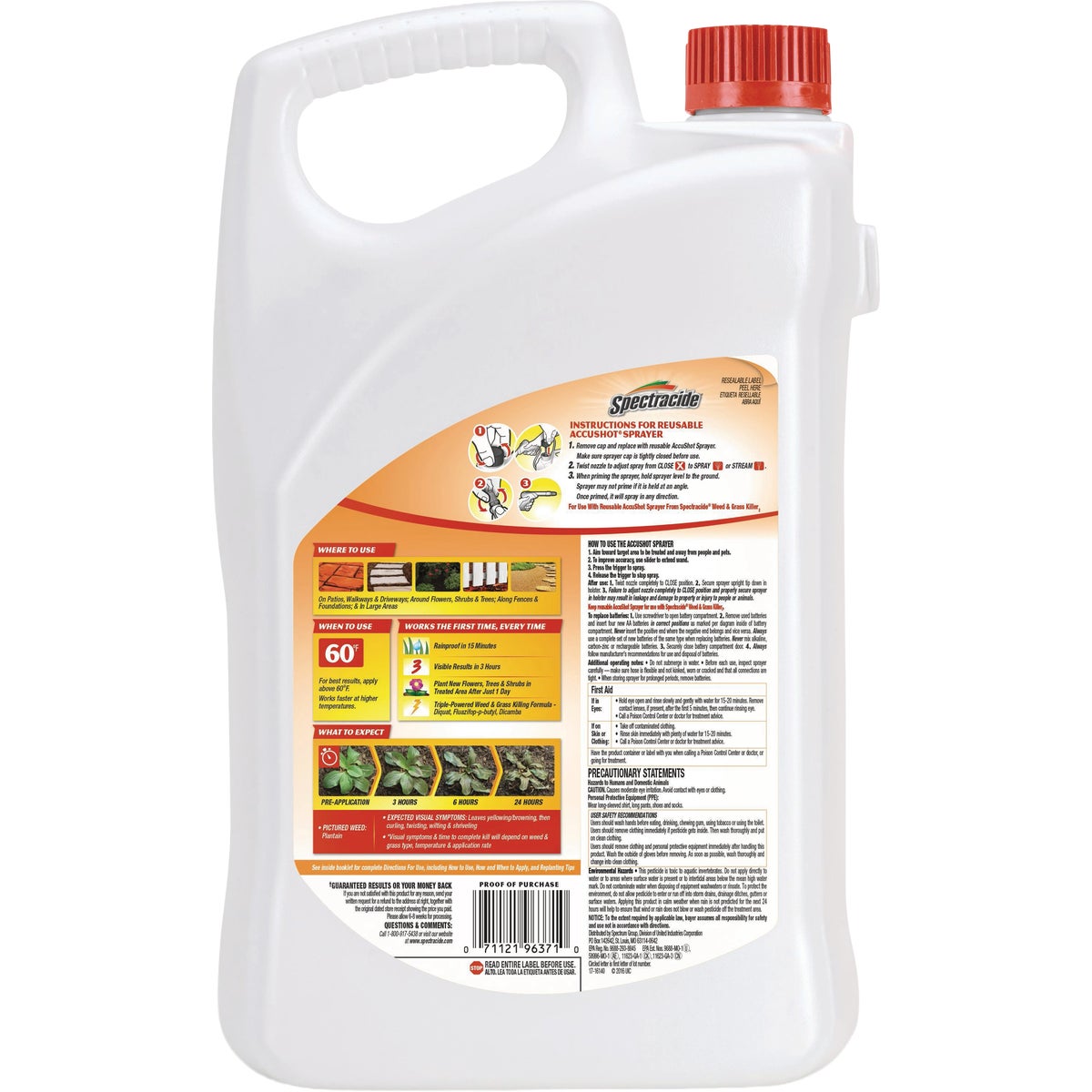 Spectricide 1.3 Gal. Weed & Grass Killer AccuShot Refill Image 6