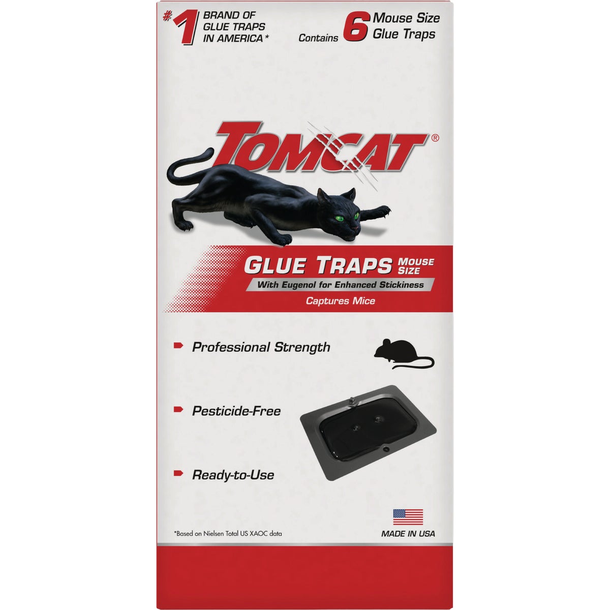 Tomcat Mouse Glue Trap with Eugenol (6-Pack)