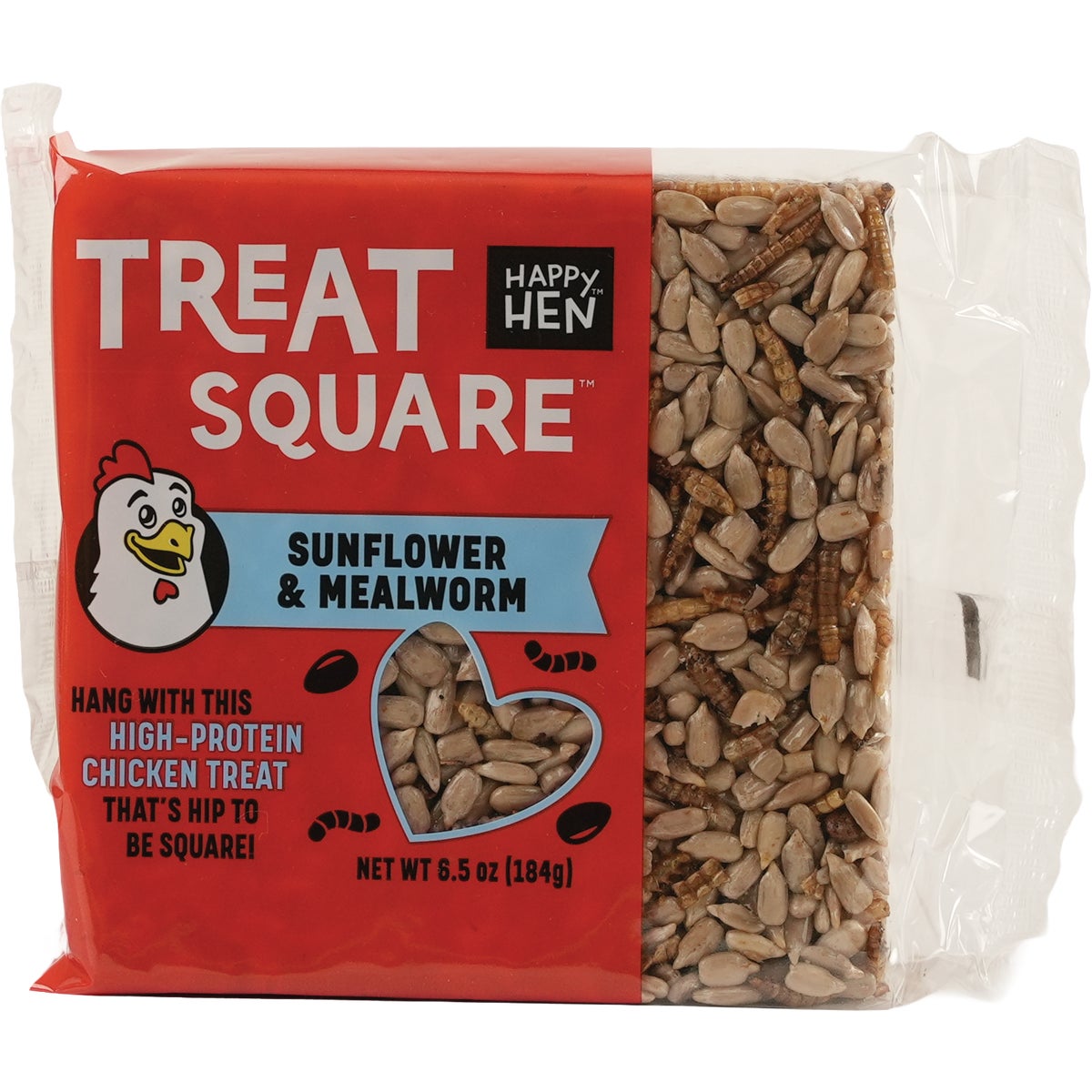 Happy Hen Treats 6.5 Oz. Mealworm & Sunflower Squares Poultry Treats