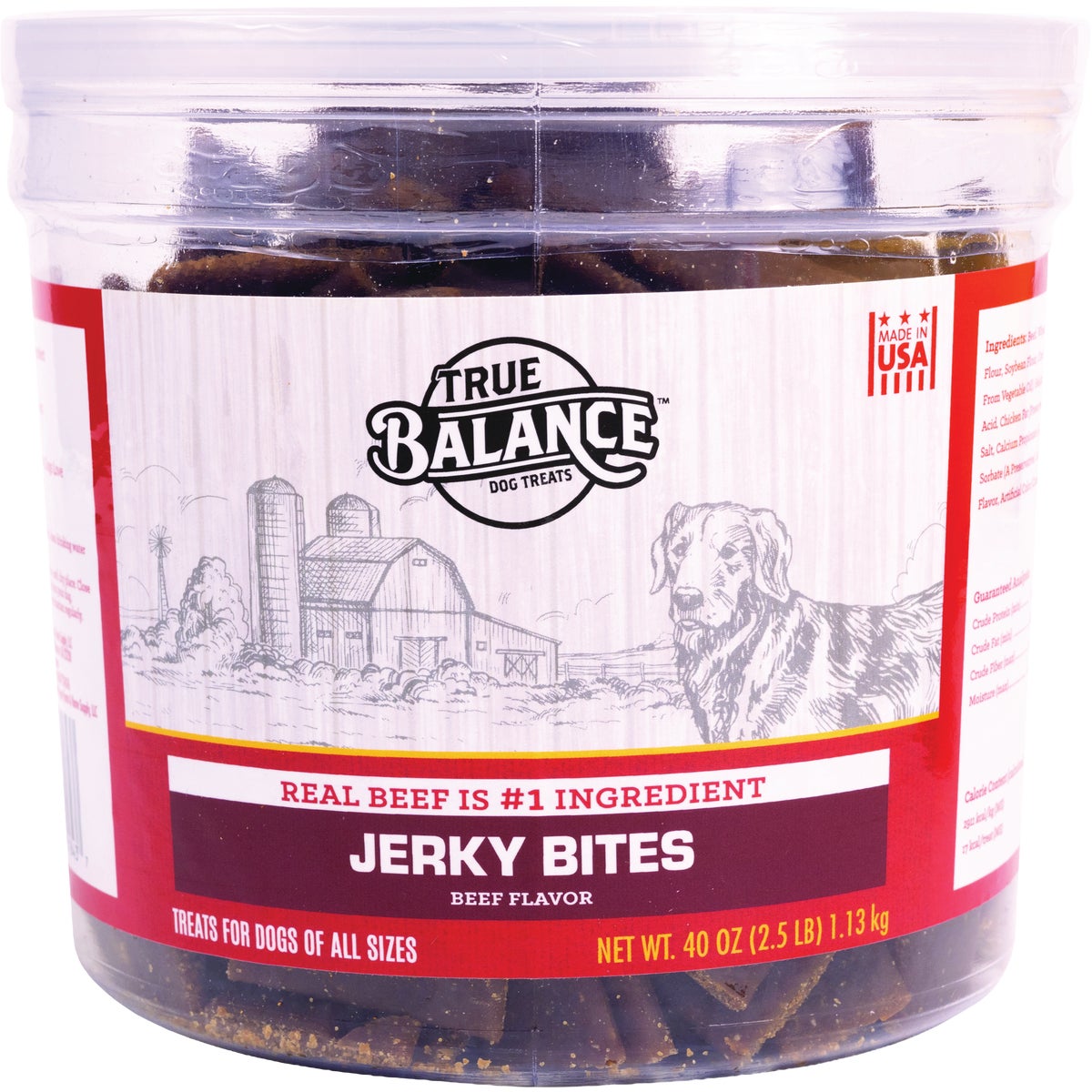 True Balance 40 Oz. Beef Jerky Bites Dog Treats