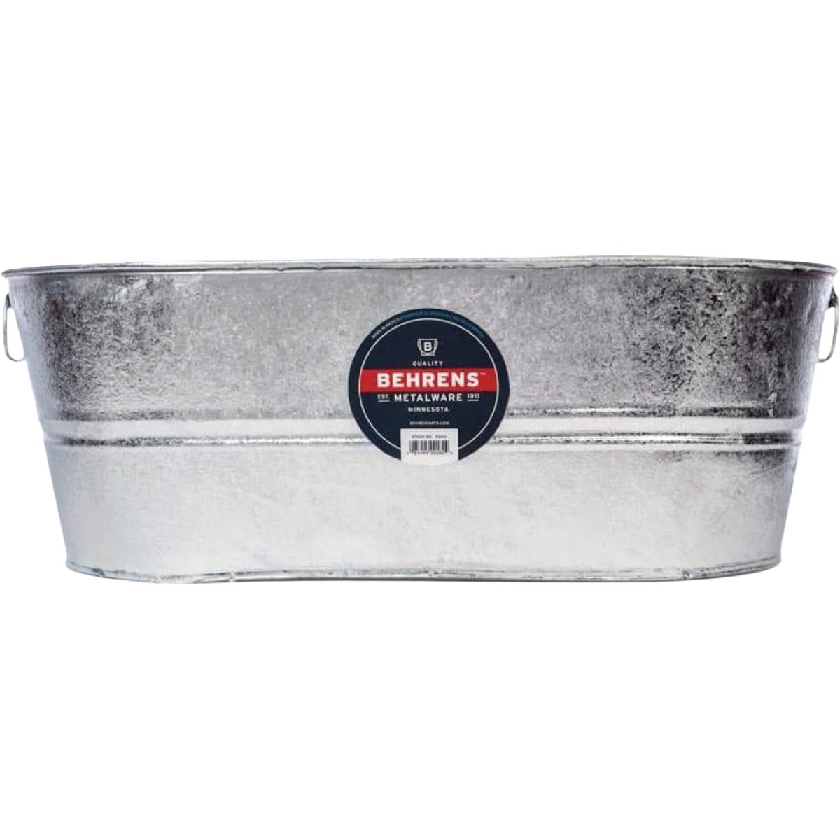 Behrens 10.5 Gal. Hot Dipped Steel Oval Tub