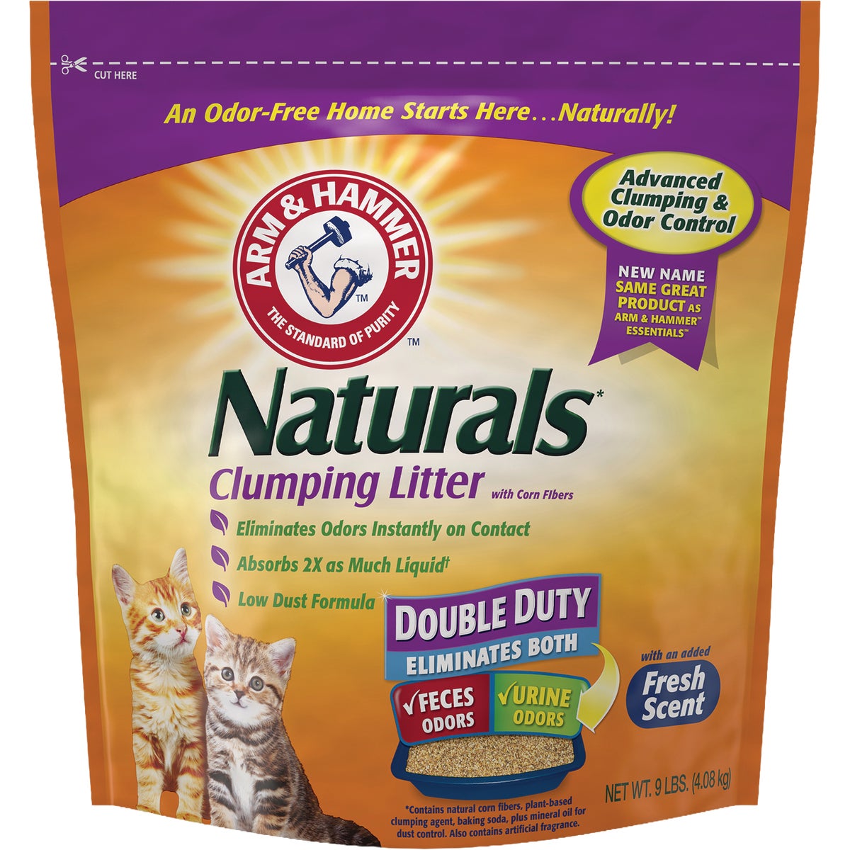Arm & Hammer Naturals 9 Lb. Clumping Litter