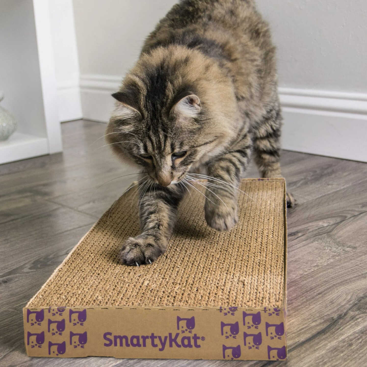 SmartyKat Super Scratcher+ Double Wide Cat Scratcher with Catnip Infusion Technology Image 2