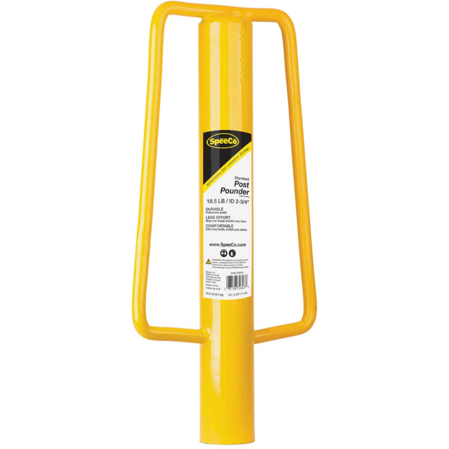 Red Heavy Duty Post Driver Image 4