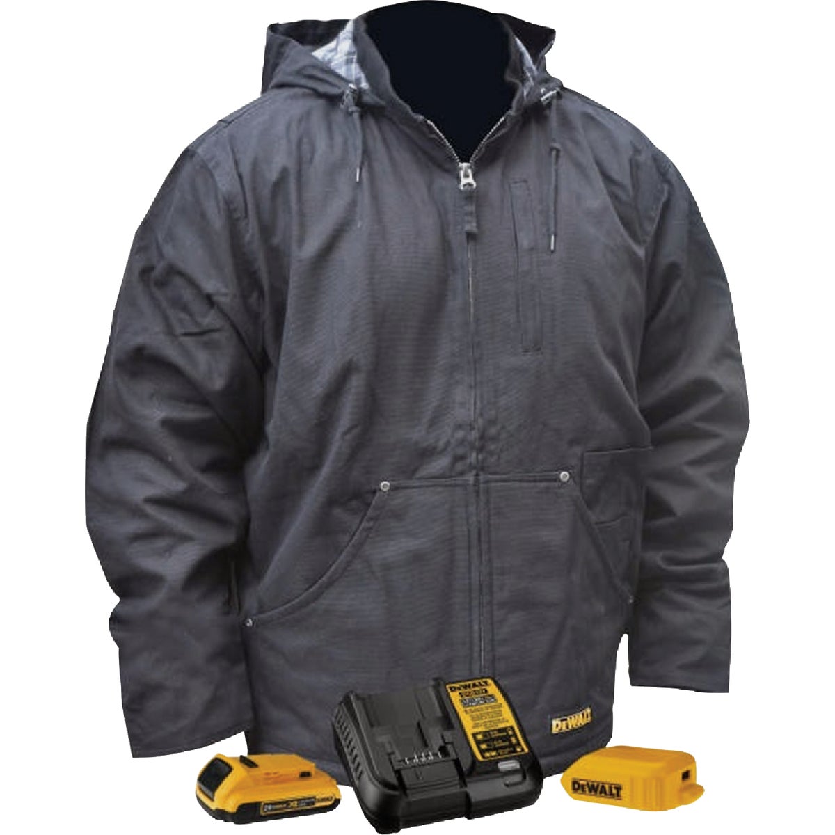 DEWALT Men's Black Heated Coat Kit, M Image 3