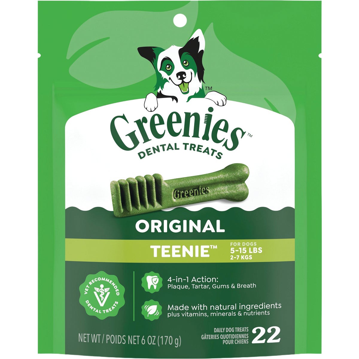 Greenies 6 Oz. Teenie Dog Dental Treat (22-Pack)