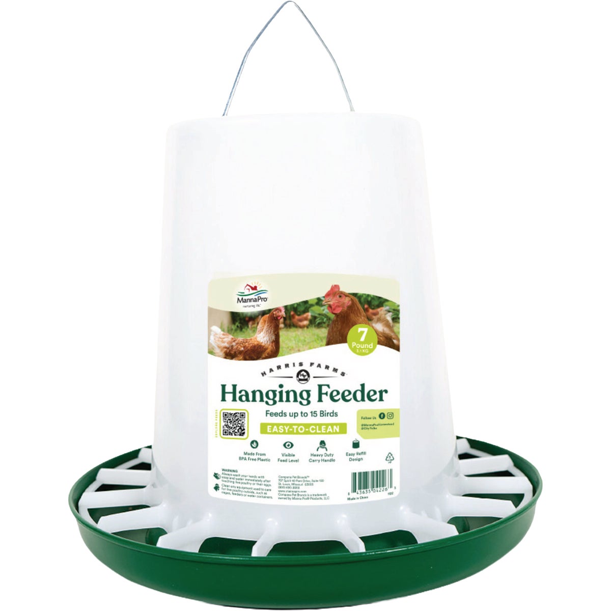 Manna Pro Harris Farms 7 Lb. Hanging Poultry Feeder