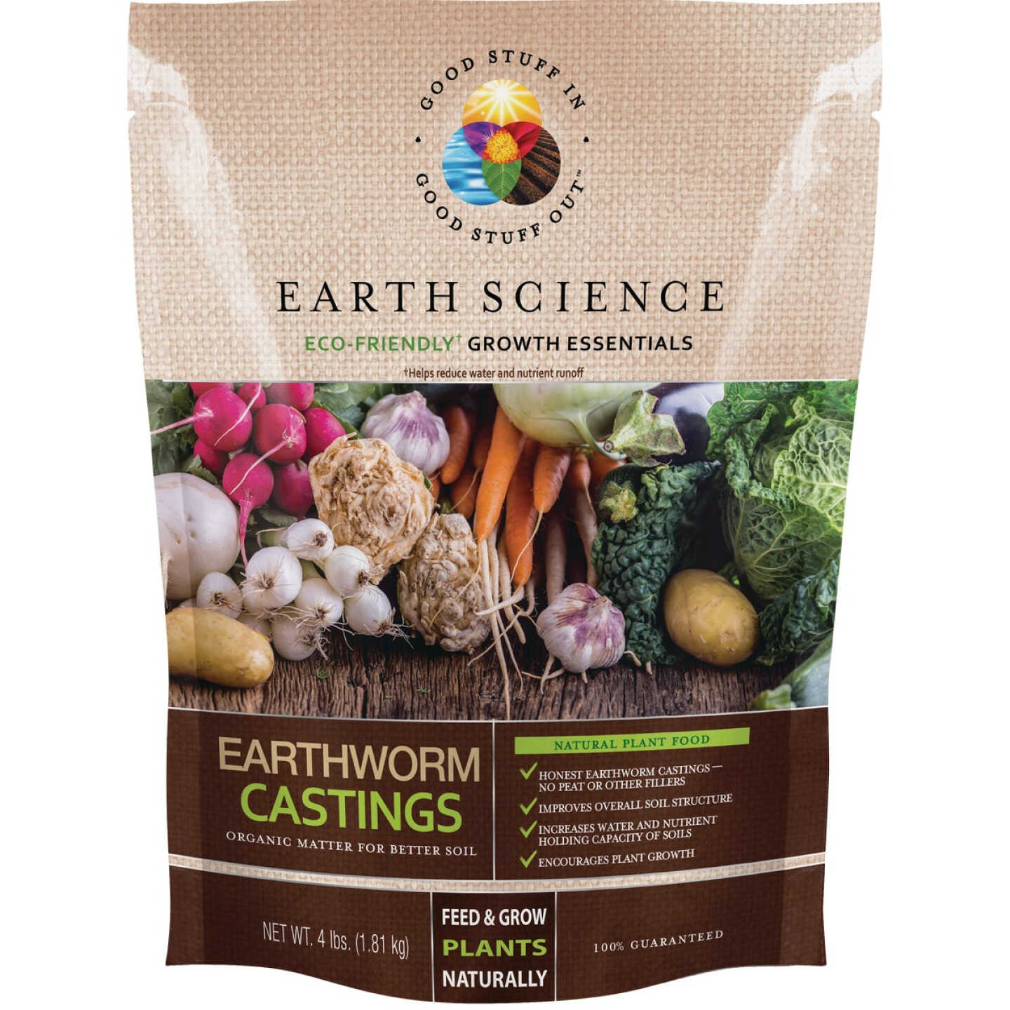 Earth Science 4 Lb. Earth Worm Castings Soil Conditioner Image 1