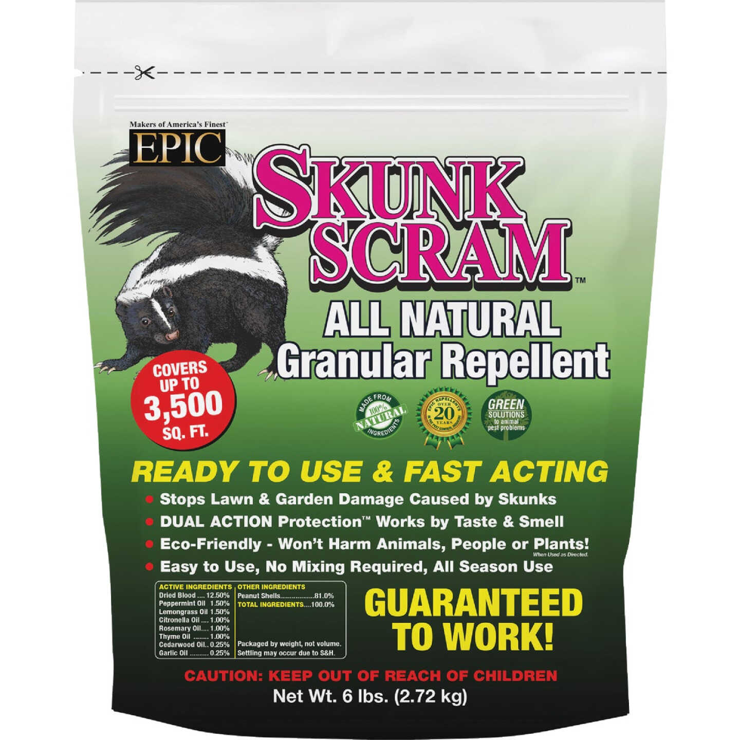 Skunk Scram 6 Lb. Granular Skunk Repellent Image 1