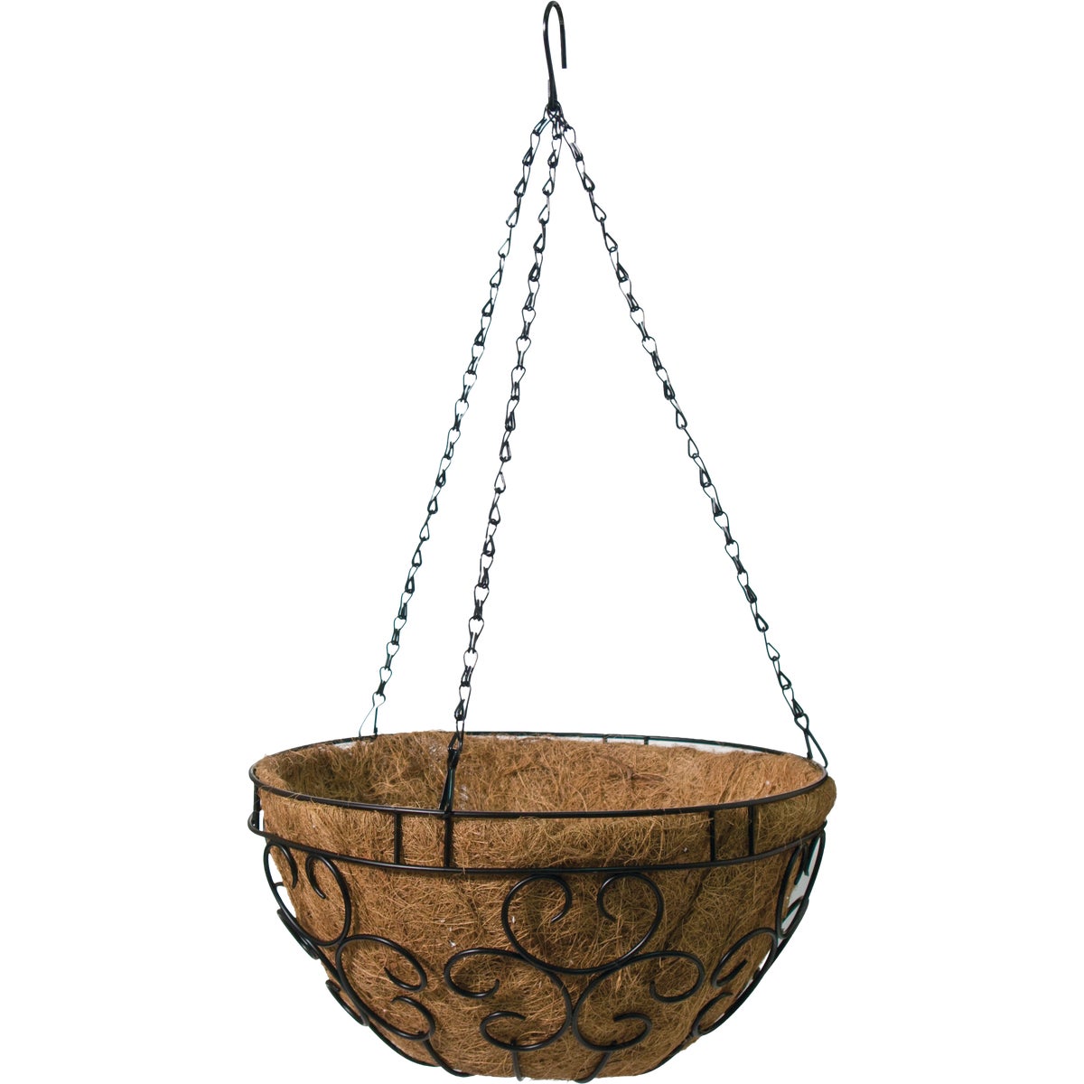 Green Thumb 14 In. Black Hanging Plant Basket