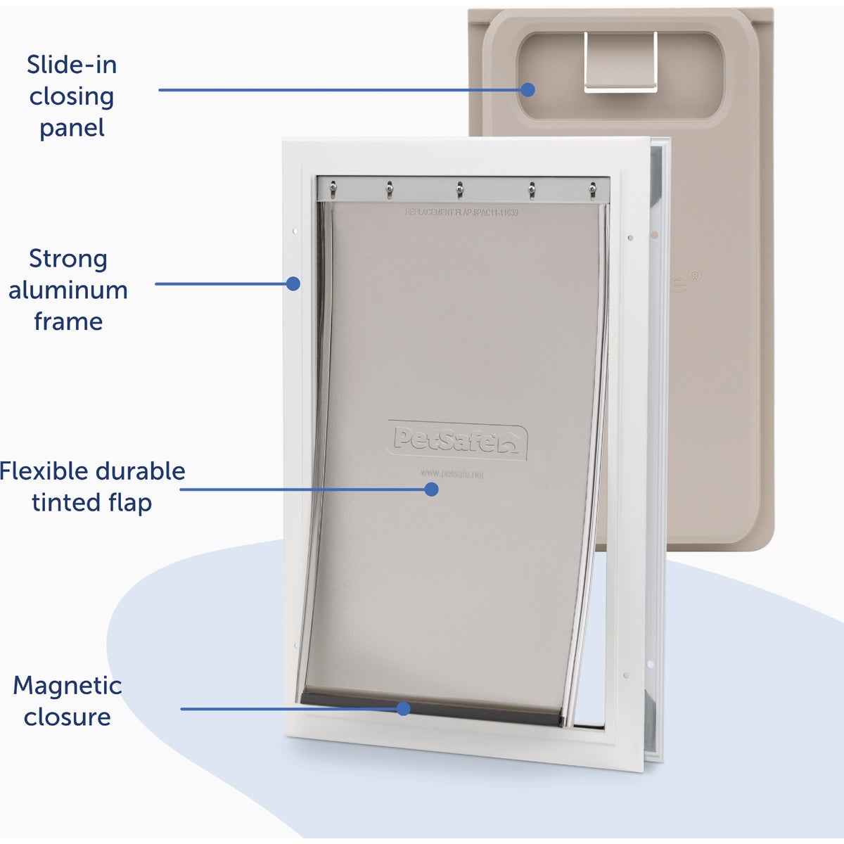 PetSafe Freedom Large White Aluminum Pet Door Image 5