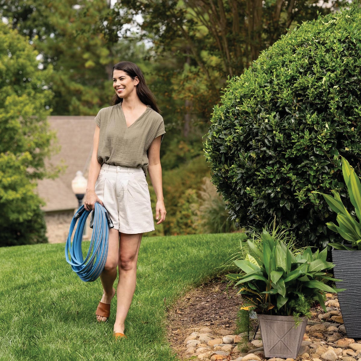 FITT HIFLO 1/2 In. x 50 Ft. Lightweight & Compact Garden Hose Image 4