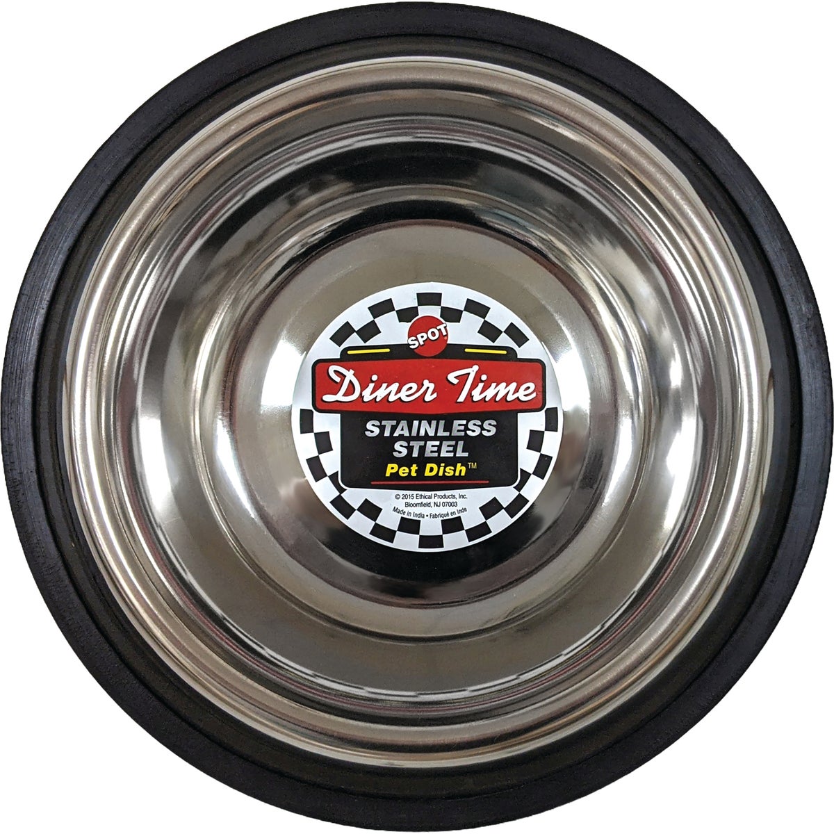 Spot 32 Oz. Mirror Finish No-Tip Stainless Steel Dog Dish