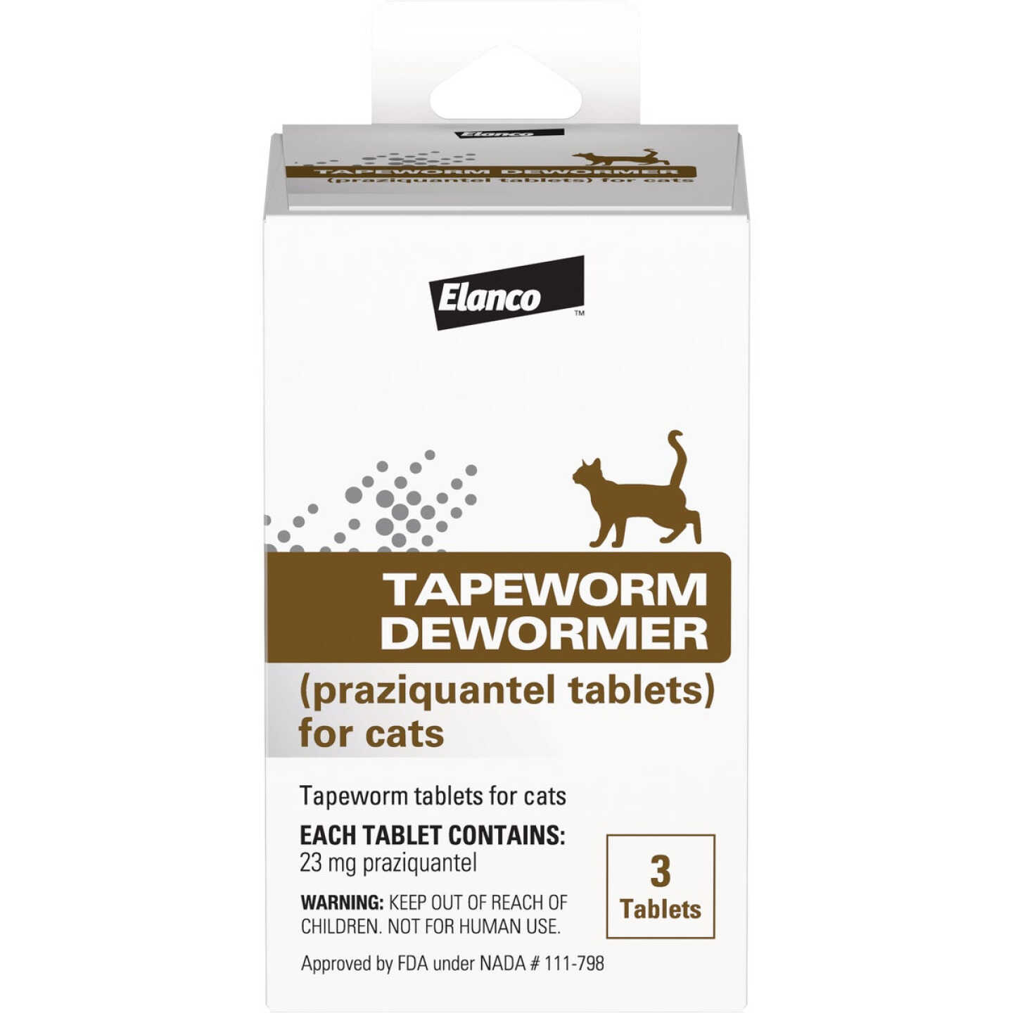 Elanco Tapeworm Dewormer for Cats (3-Pack) Image 1