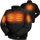 DEWALT Men's Black Soft Shell Heated Jacket Kit, XL Image 1