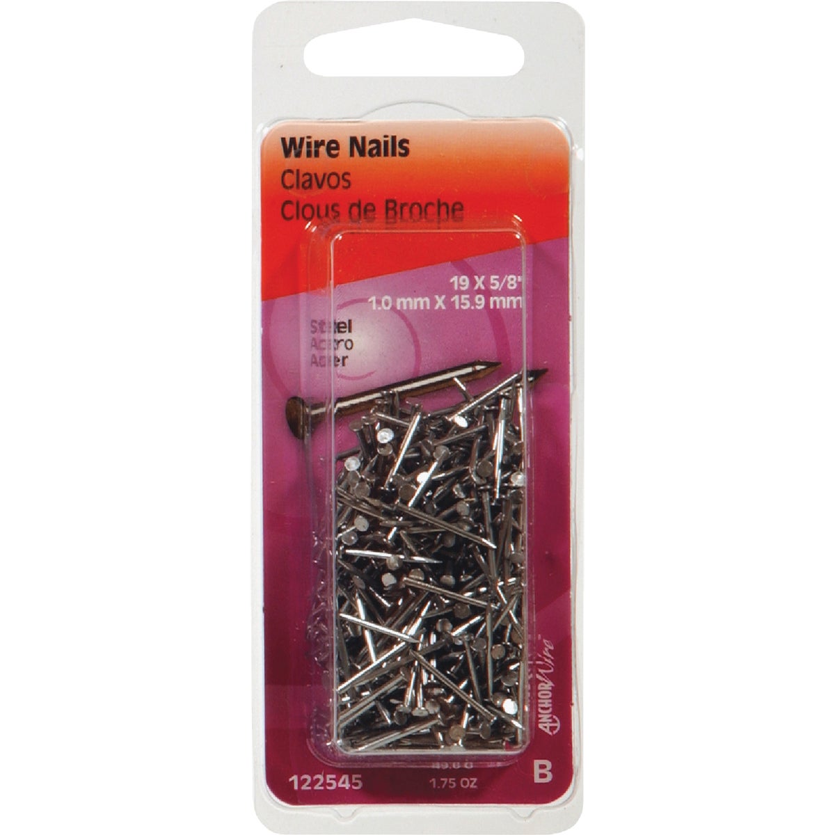 Hillman Anchor Wire 5/8 In. 19 ga Bright Wire Nails (1.75 Oz.)