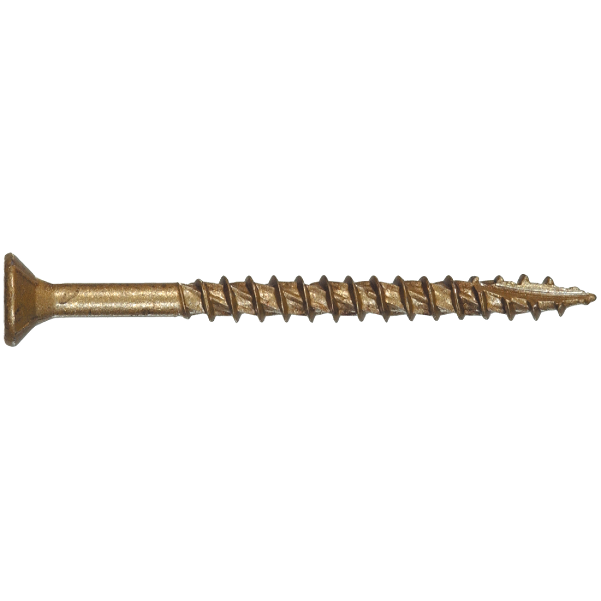 Hillman Power Pro #8 x 1-3/4 In. Bronze Ceramic Flat Head Star Exterior Wood Screw (4000-Count, 1/4 Keg)