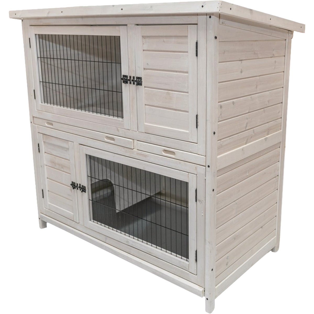 My Backyard Farm Two Level Rabbit Hutch