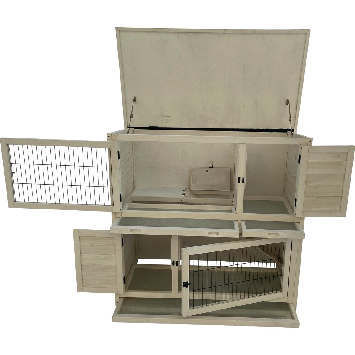 My Backyard Farm Two Level Rabbit Hutch Image 3