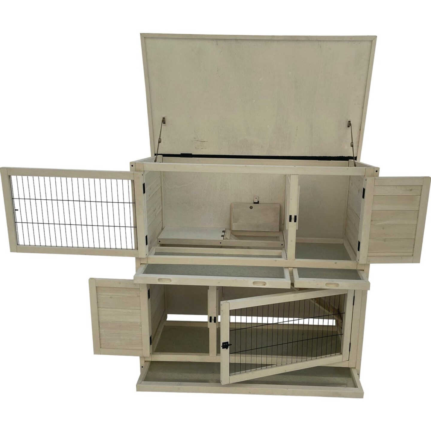 My Backyard Farm Two Level Rabbit Hutch Image 3