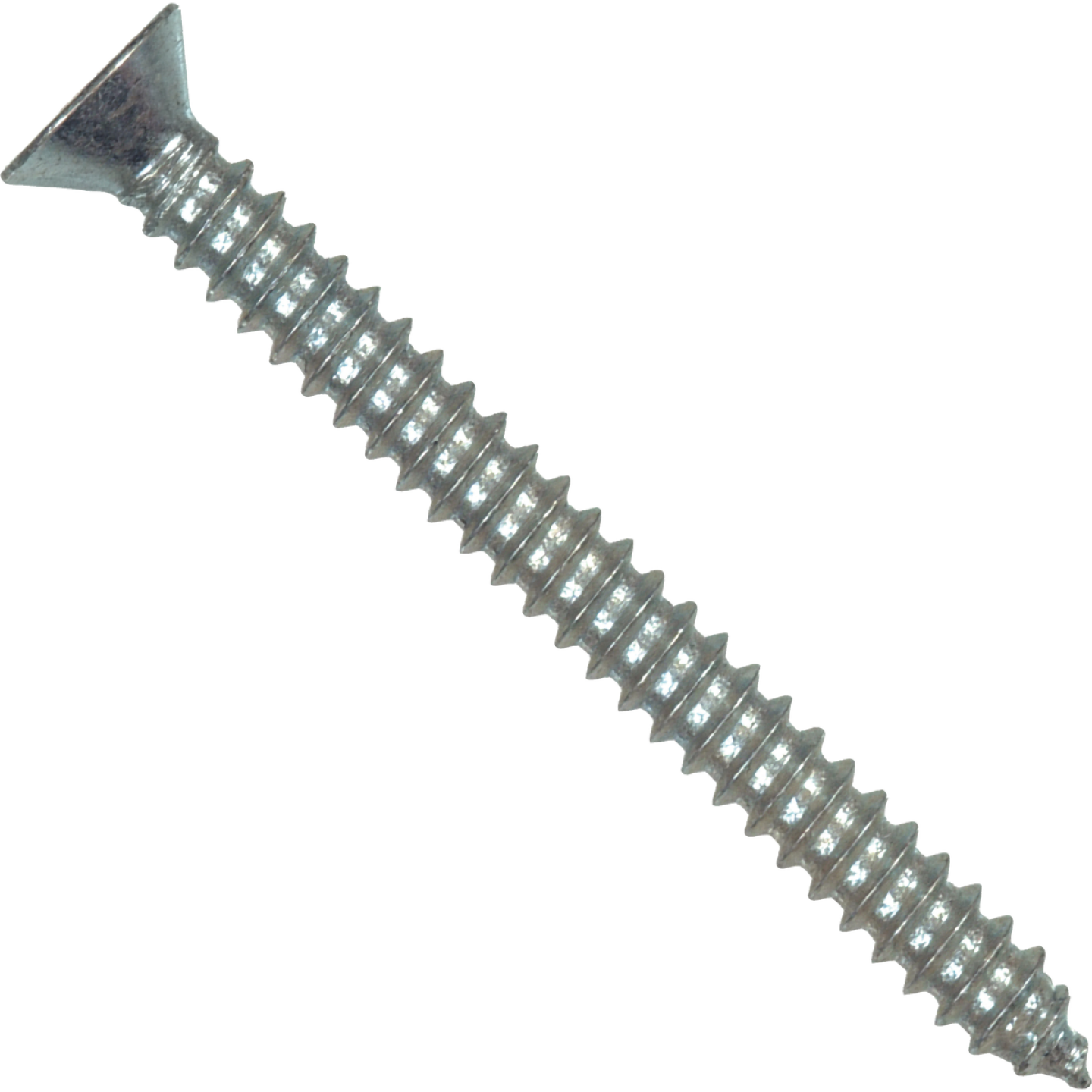 Hillman #6 x 1-1/2 In. Phillips Flat Head Zinc Sheet Metal Screw (100 Ct.) Image 1