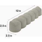 Master Mark Step-In 2.5 In. x 10 Ft. Stone Twist Gray Plastic Landscape Edging Image 3