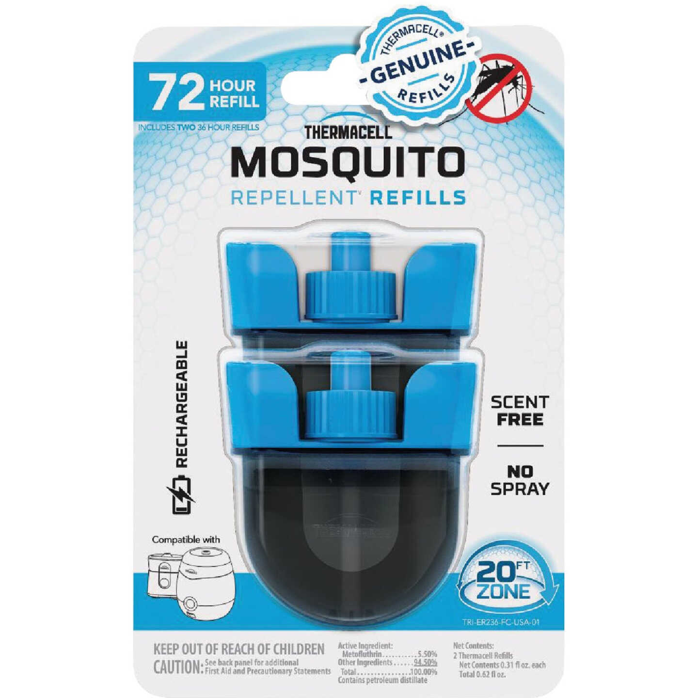 Thermacell 36 Hr. Rechargeable Mosquito Repellent Refill (2-Pack) Image 1