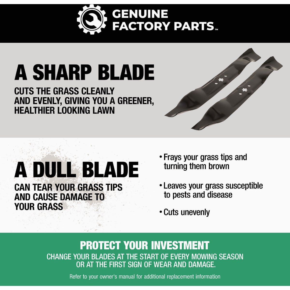 Genuine Factory Parts 46 In. Ultra High-Lift Blade Set (2-Piece) Image 3