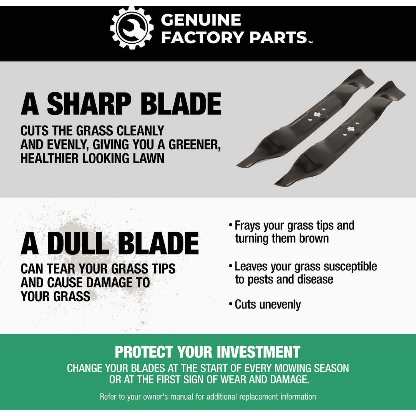 Genuine Factory Parts 46 In. Ultra High-Lift Blade Set (2-Piece) Image 3