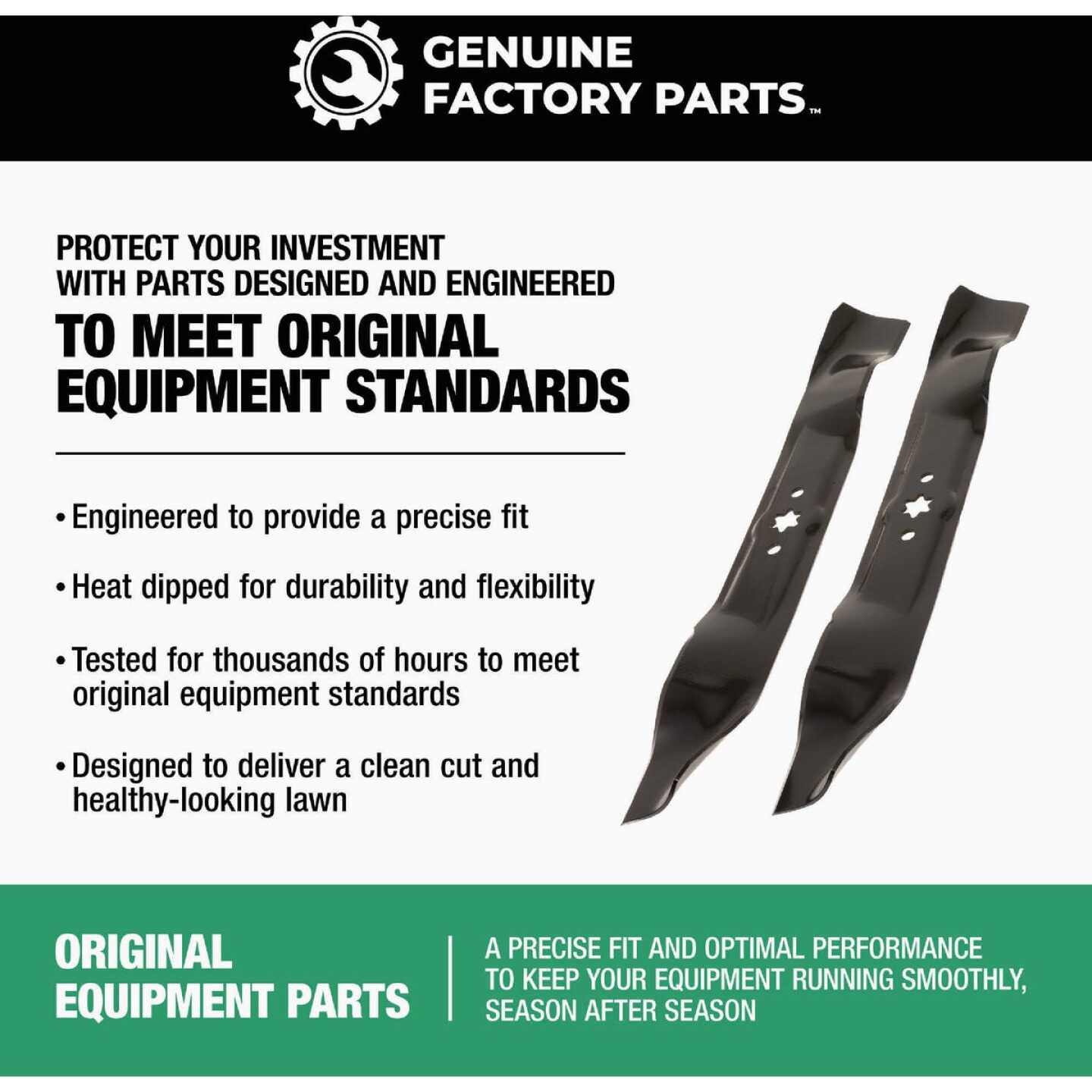 Genuine Factory Parts 46 In. Ultra High-Lift Blade Set (2-Piece) Image 5