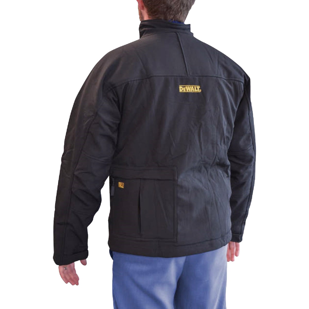 DEWALT Men's Black Soft Shell Heated Jacket Kit, M Image 4