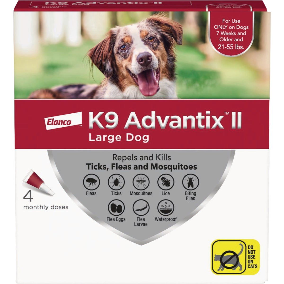 K9 Advantix II Large Dog 4-pk Red