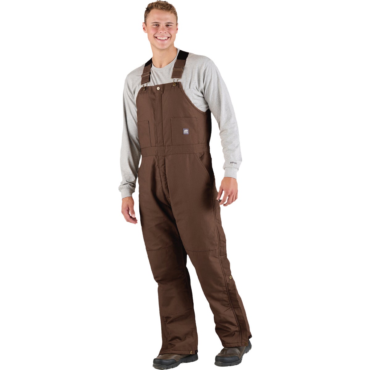 Berne Men's Tall Bark Heritage Insulated Duck Bib Overalls, L