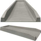 Master Mark 11 In. W. x 2.25 In. H. x 24 In. L. Gray Chevron Splash Block Image 1