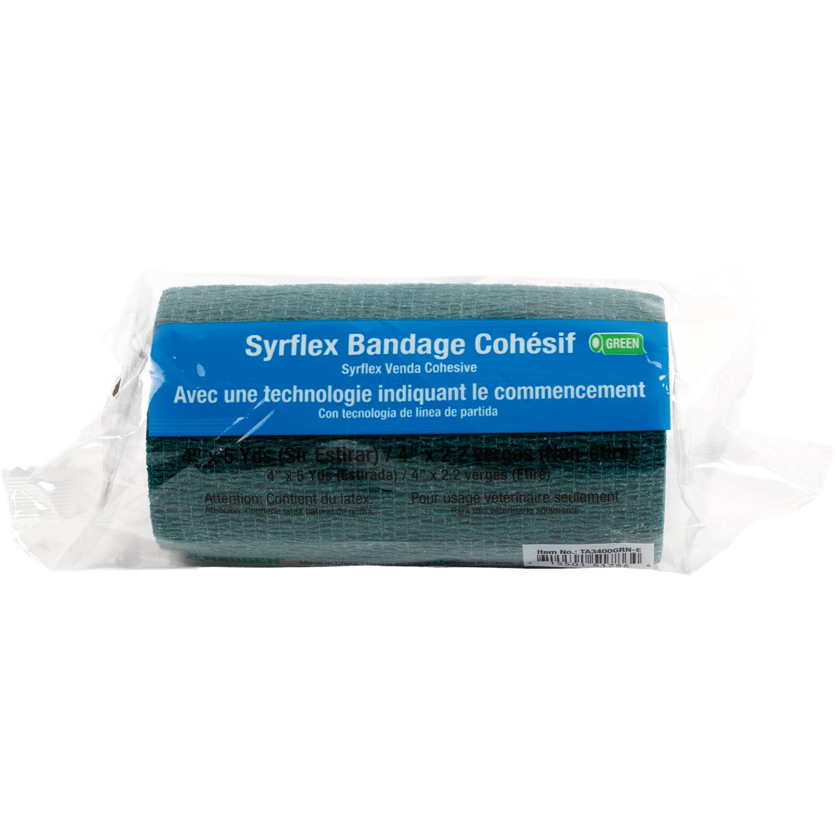 Ideal Instruments 4 In. Green SyrFlex Cohesive Bandage Image 2