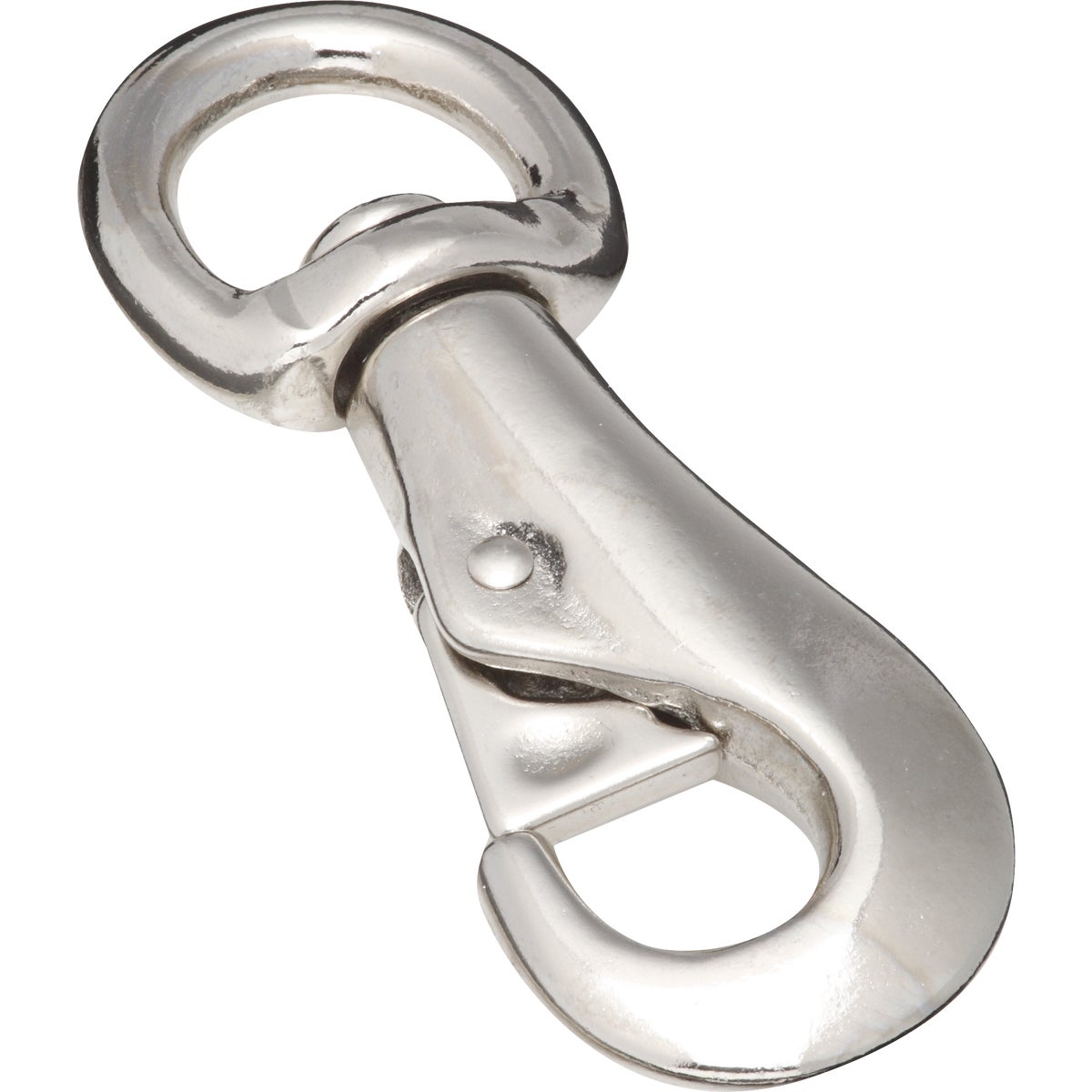 National Hardware 1-1/8 In. x 5-1/8 In. Nickel Bull Snap