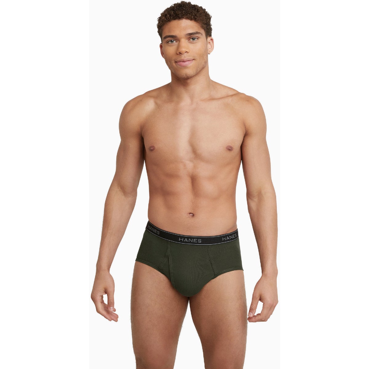 Hanes Men's L Dyed Cotton Briefs (6-Pack) Image 2