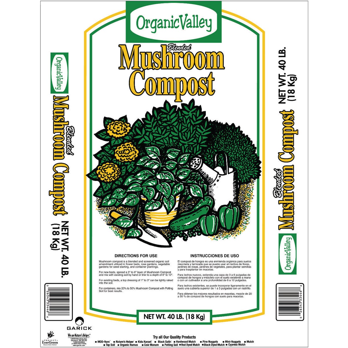 Organic Valley 40 Lb. Mushroom Compost Image 1