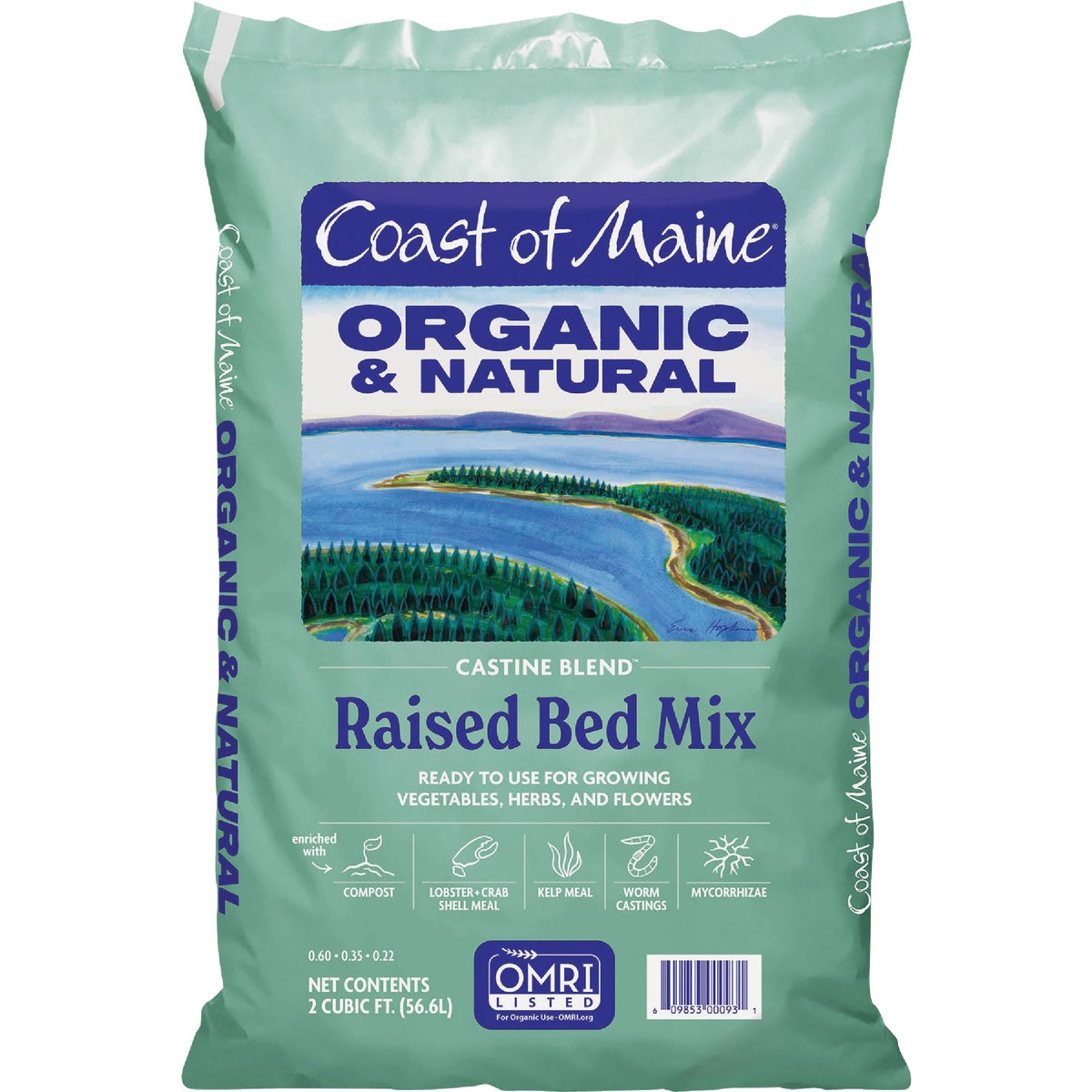 Coast of Maine Castine Blend 2 Cu. Ft. Organic Earthworm Raised Bed Mix