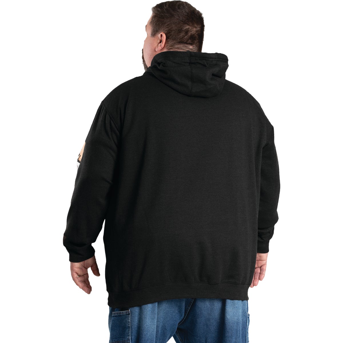 Berne Men's XL Regular Black Signature Sleeve Hooded Pullover Sweatshirt Image 6