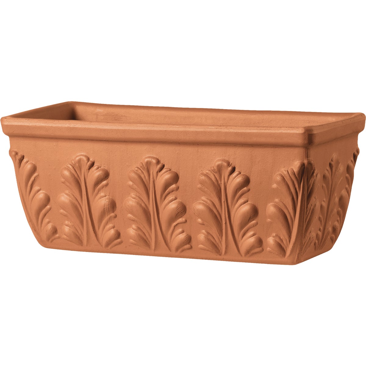 Deroma 12 In. Clay Roman Window Box