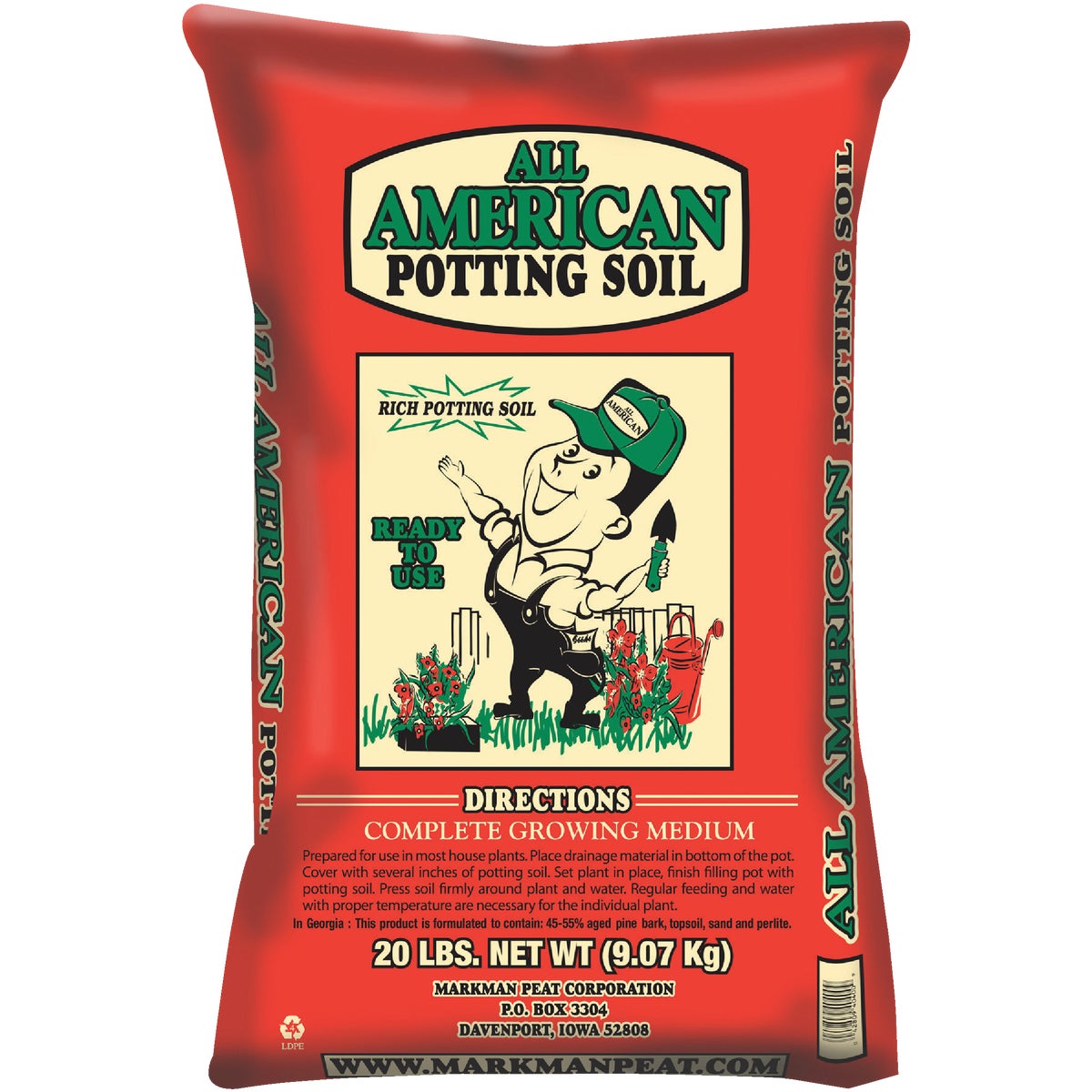 All American 20 Lb. All Purpose Potting Soil Image 1