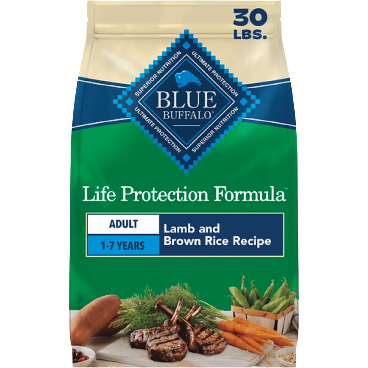 Blue Buffalo 30 Lb. Lamb/Rice Dry Dog Food