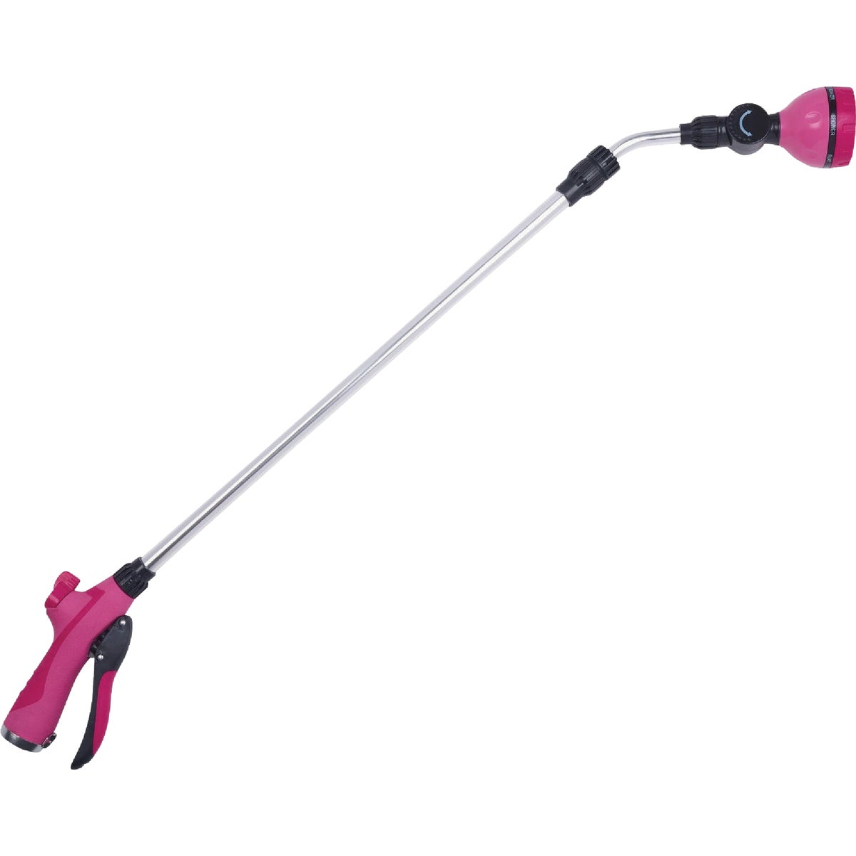 Sprout 33 In. 7-Pattern Raspberry Red Extension Watering Wand Image 1