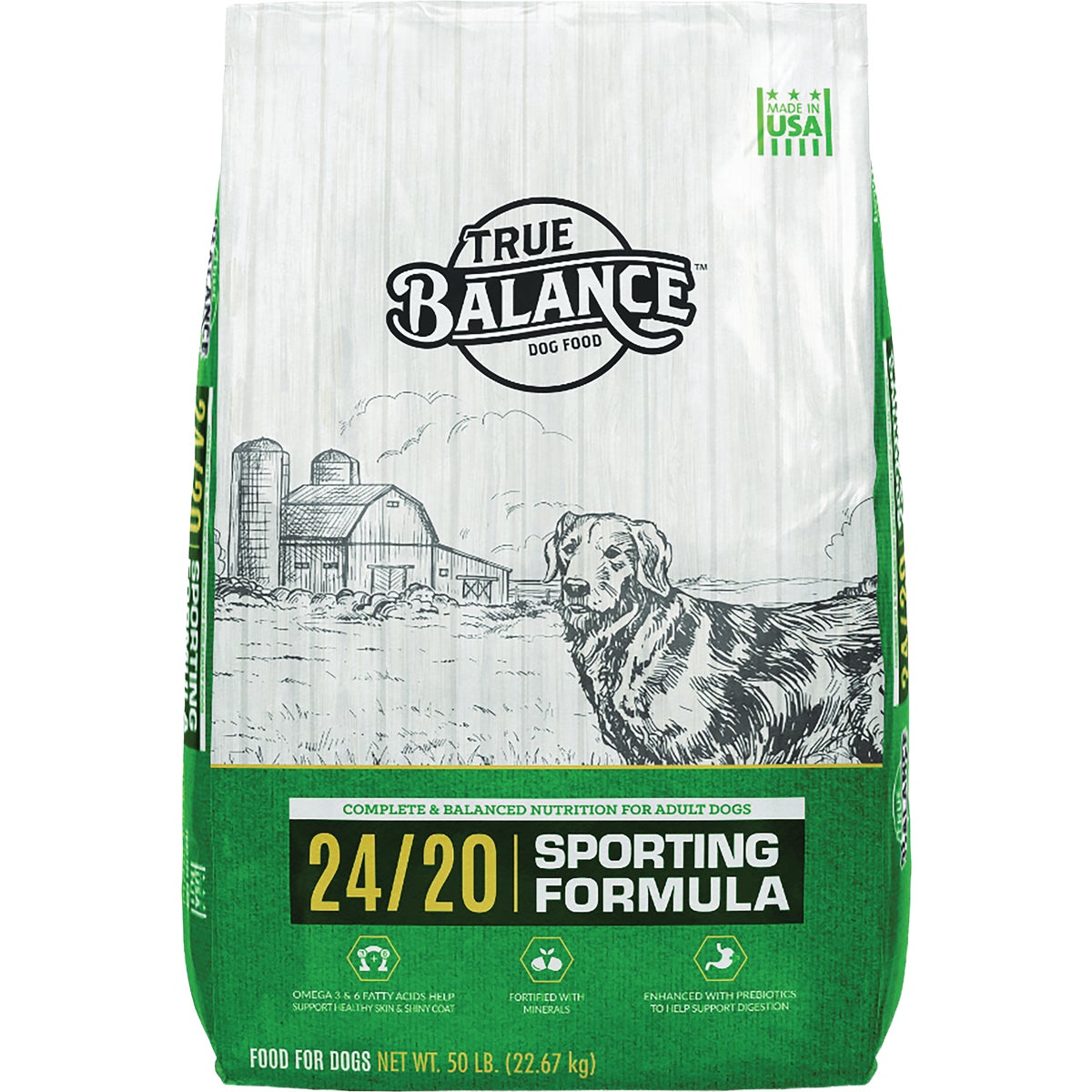 True Balance 50 Lb. Sporting Formula 24/20 Complete Dry Dog Food